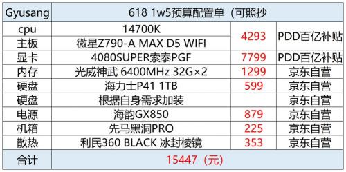 2022电脑主机配置推荐