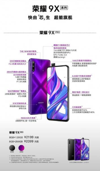 华为荣耀9x售价是多少?