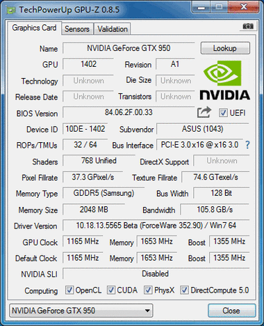 gtx950显卡详细评测